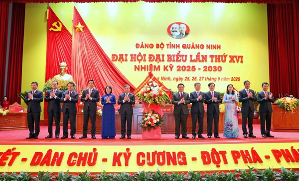 Đại hội Đại biểu Đảng bộ tỉnh Quảng Ninh lần thứ XVI: 55 đồng chí trúng cử Ban Chấp hành Đảng bộ tỉnh khoá XVI, nhiệm kỳ 2025 – 2030